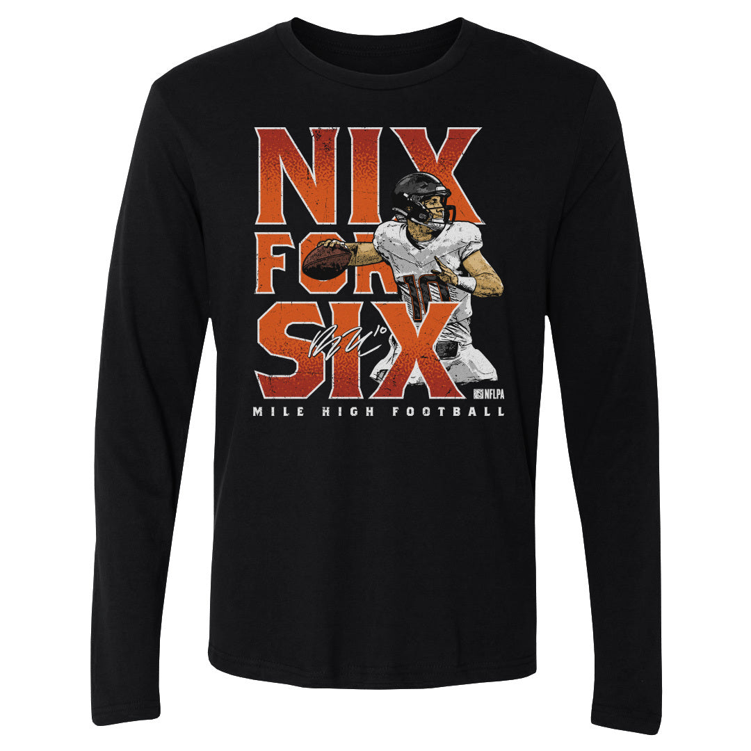 Bo Nix Men&#39;s Long Sleeve T-Shirt | 500 LEVEL