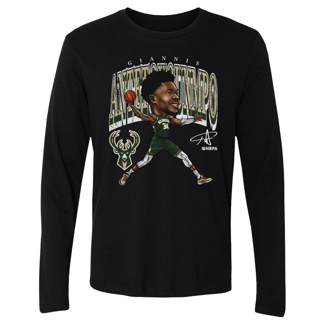 Giannis Antetokounmpo Men&#39;s Long Sleeve T-Shirt | 500 LEVEL