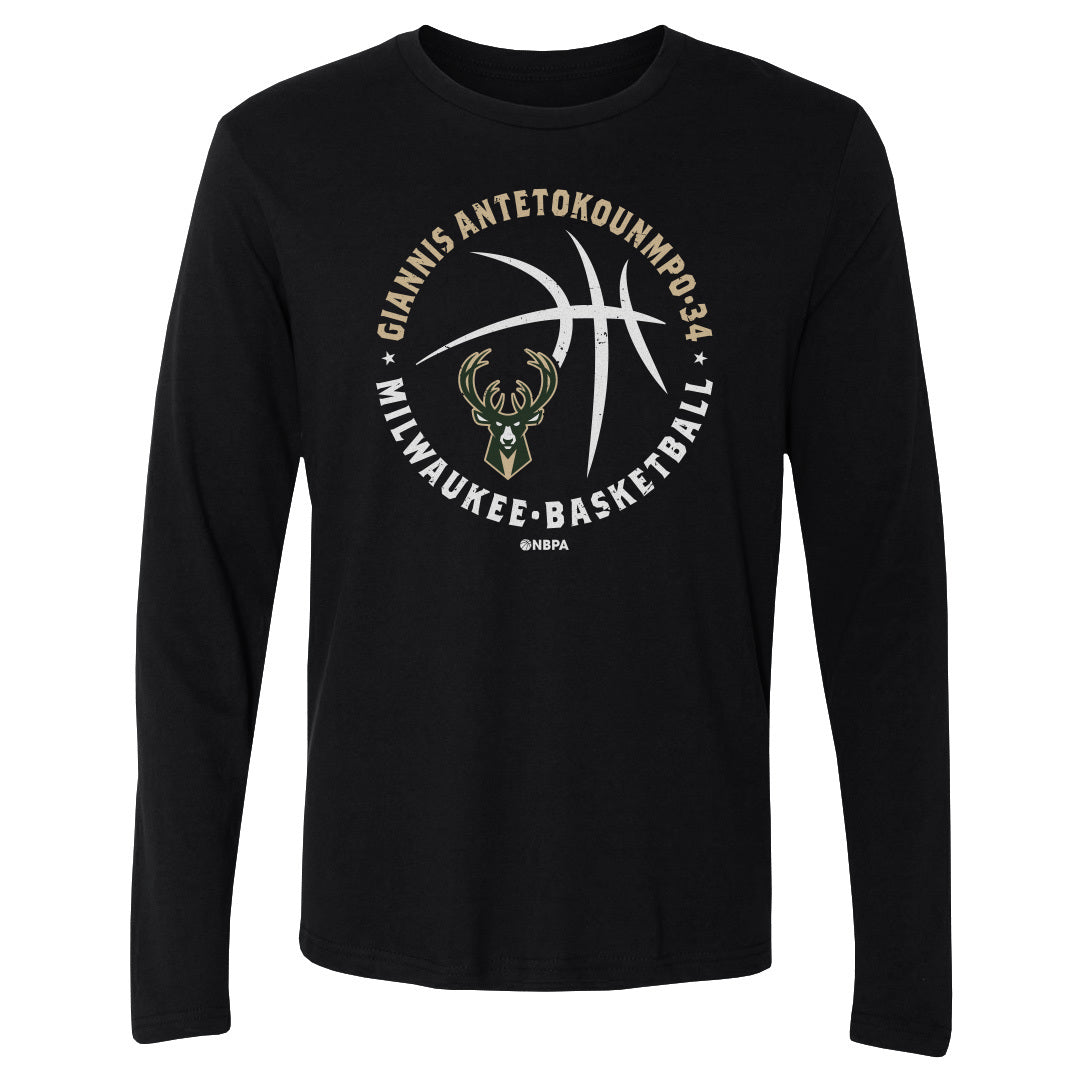 Giannis Antetokounmpo Men&#39;s Long Sleeve T-Shirt | 500 LEVEL