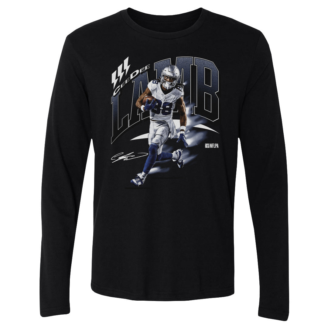 CeeDee Lamb Men&#39;s Long Sleeve T-Shirt | 500 LEVEL