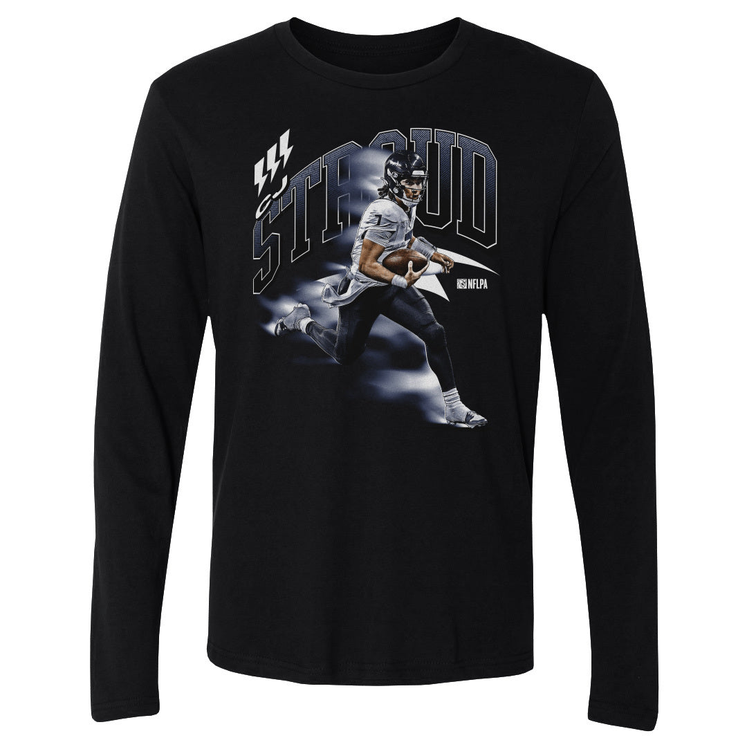 C.J. Stroud Men&#39;s Long Sleeve T-Shirt | 500 LEVEL