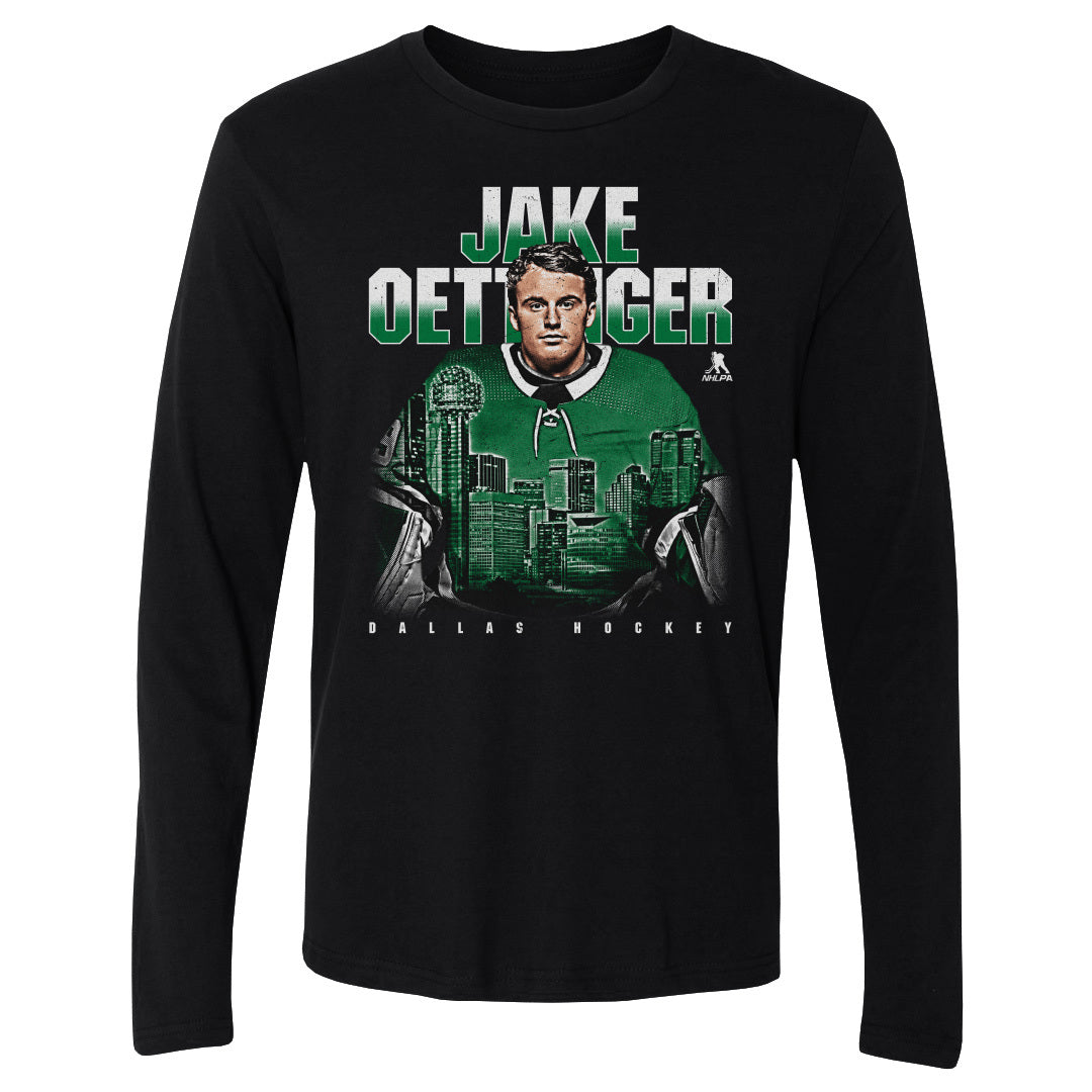 Jake Oettinger Men&#39;s Long Sleeve T-Shirt | 500 LEVEL