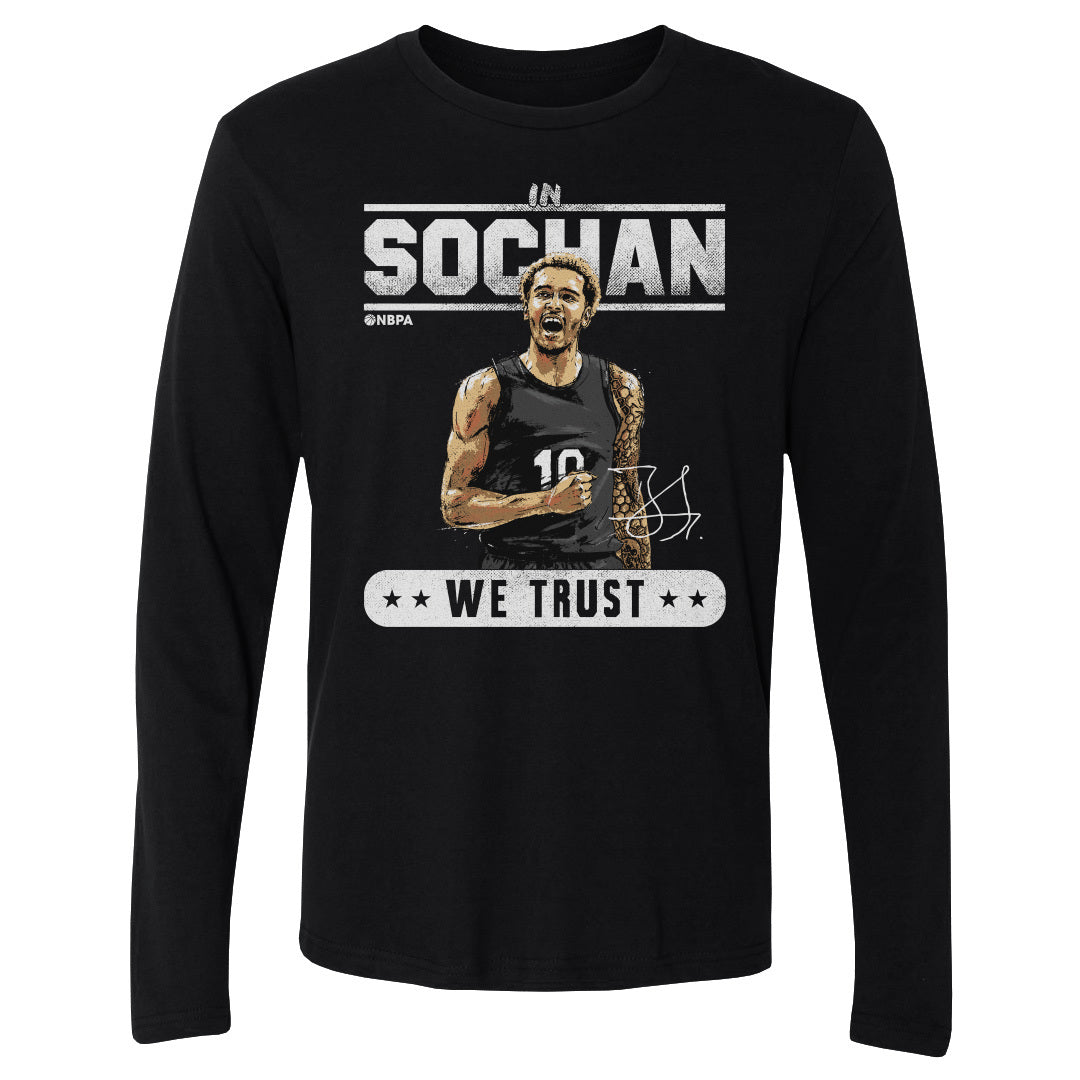 Jeremy Sochan Men&#39;s Long Sleeve T-Shirt | 500 LEVEL