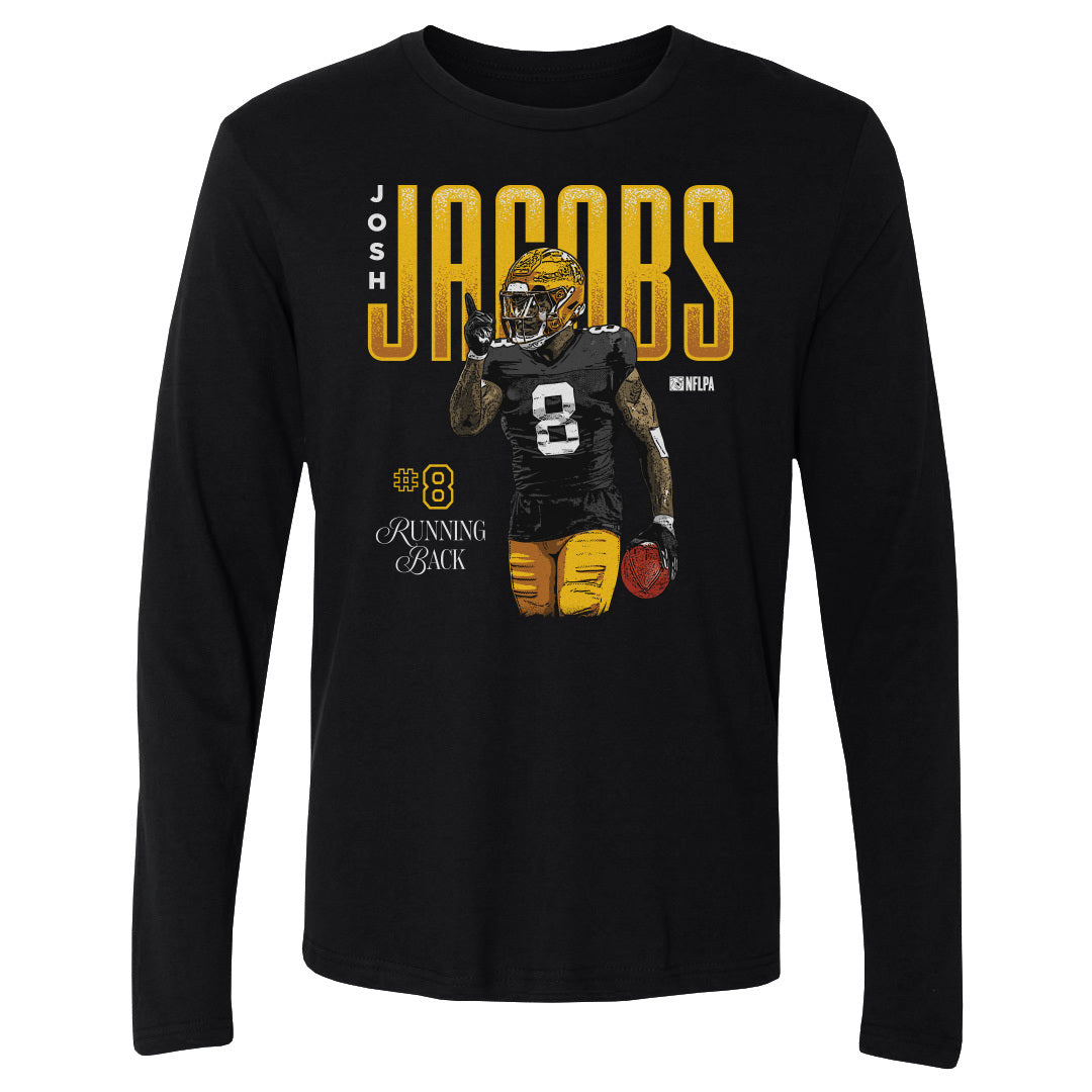 Josh Jacobs Men&#39;s Long Sleeve T-Shirt | 500 LEVEL