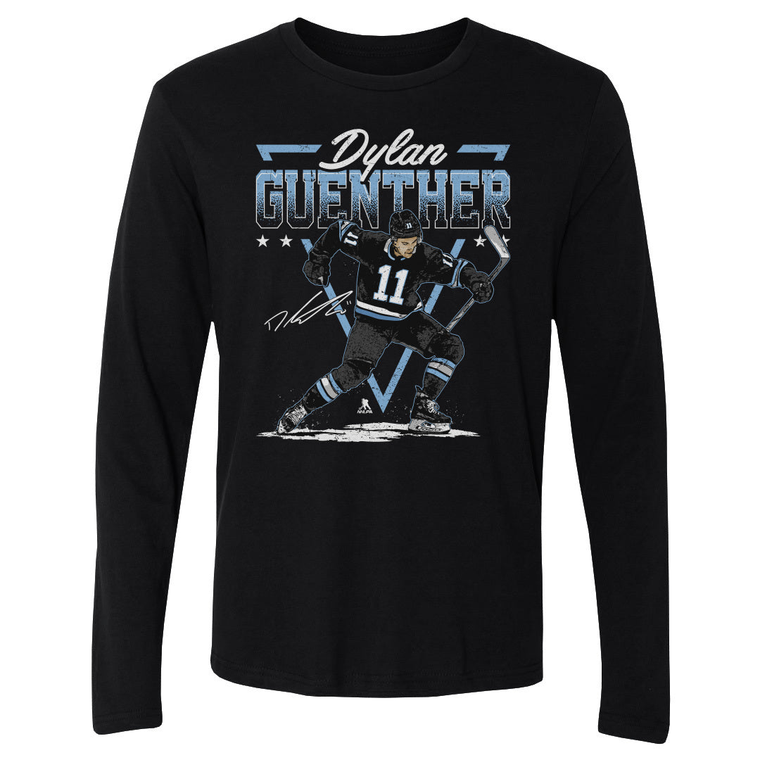 Dylan Guenther Men&#39;s Long Sleeve T-Shirt | 500 LEVEL