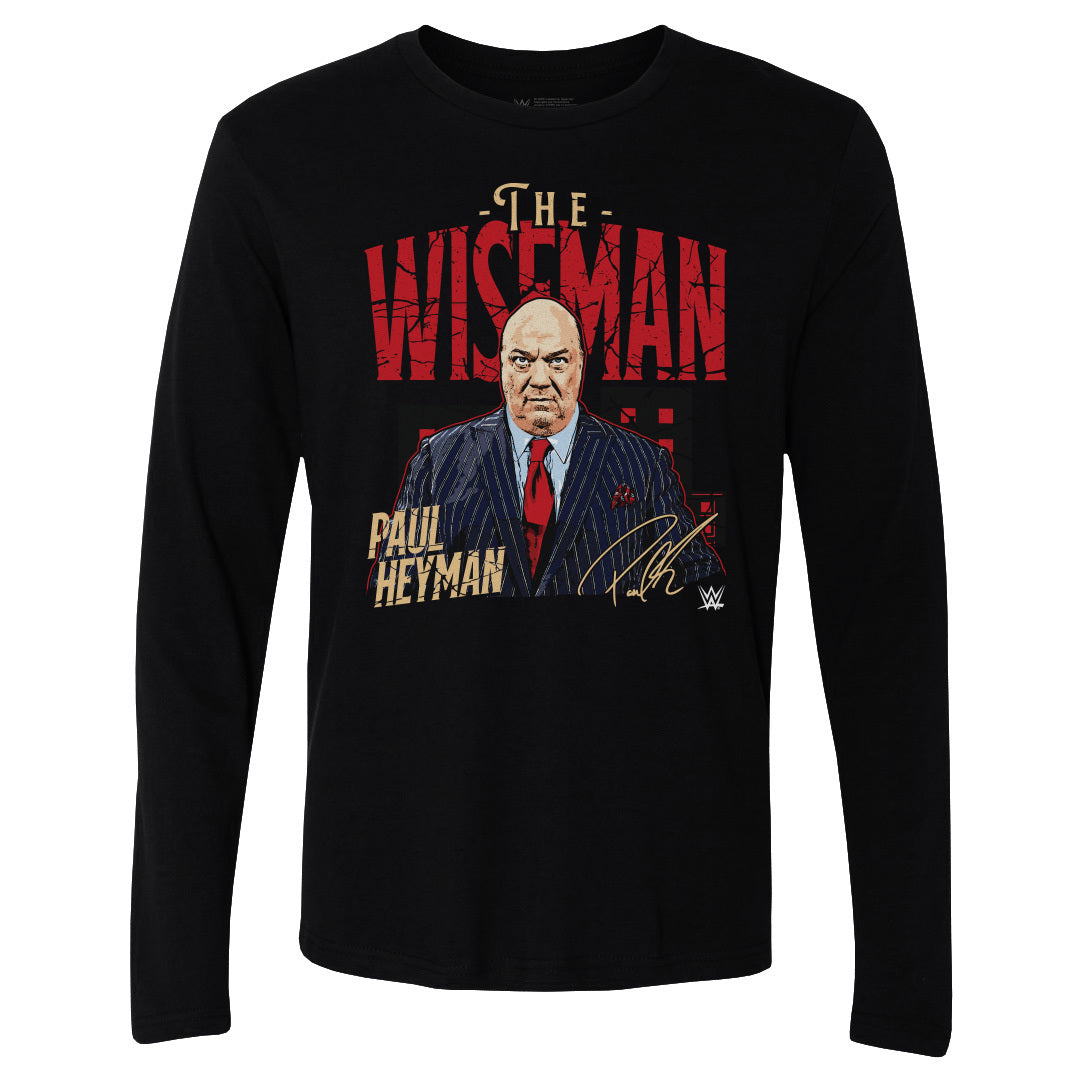 Paul Heyman Men&#39;s Long Sleeve T-Shirt | 500 LEVEL