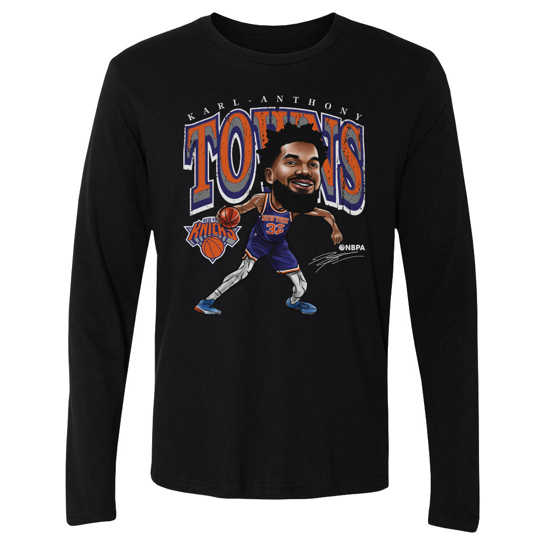 Karl-Anthony Towns Men&#39;s Long Sleeve T-Shirt | 500 LEVEL