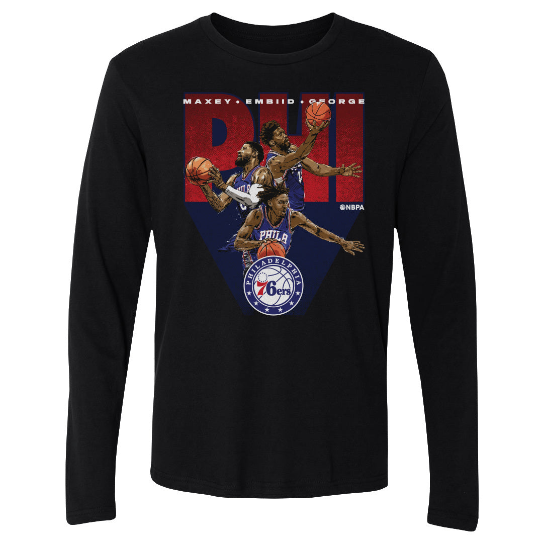 Joel Embiid Men&#39;s Long Sleeve T-Shirt | 500 LEVEL