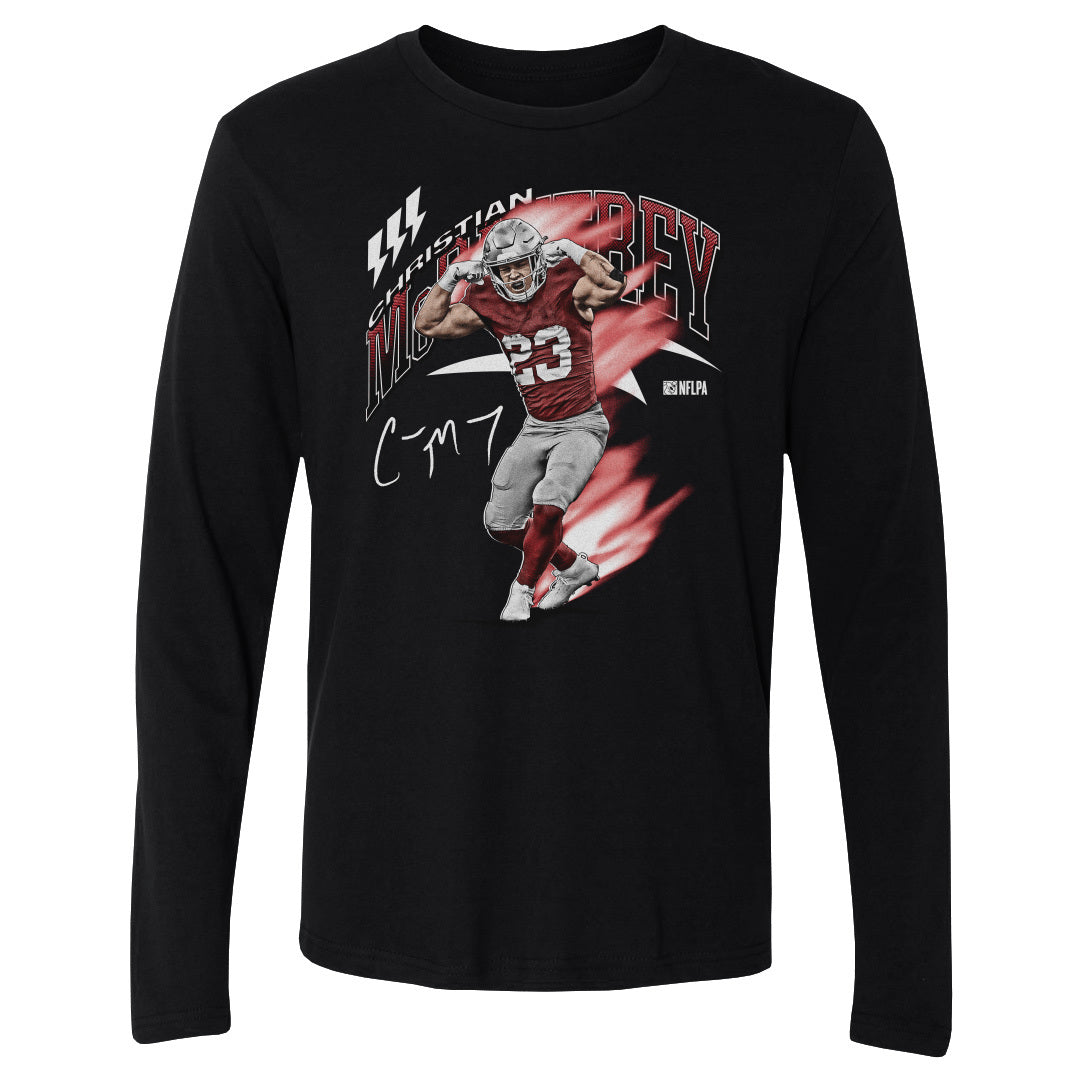 Christian McCaffrey Men&#39;s Long Sleeve T-Shirt | 500 LEVEL