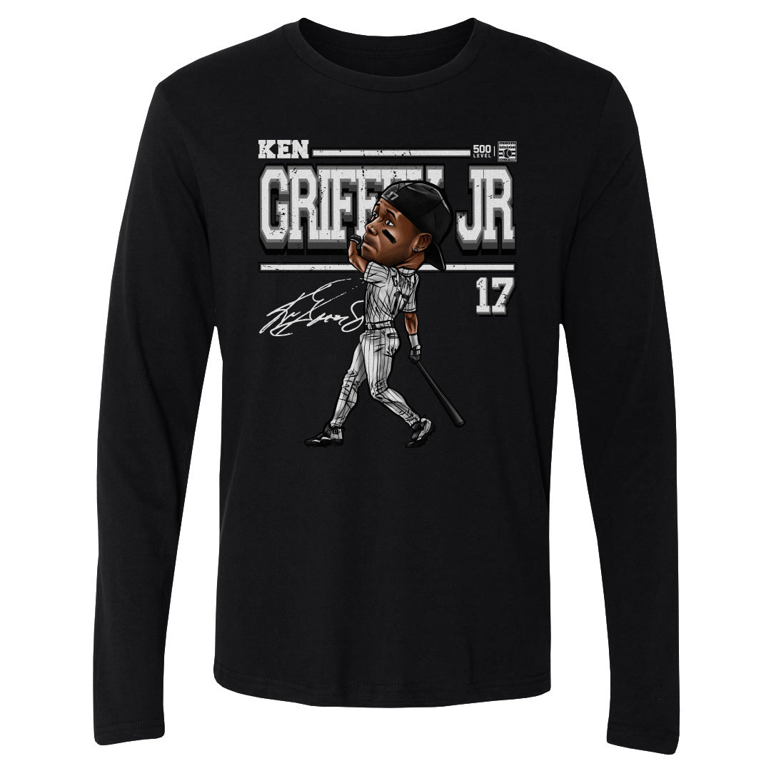 Ken Griffey Jr. Men&#39;s Long Sleeve T-Shirt | 500 LEVEL