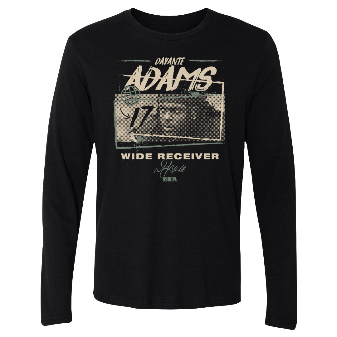 Davante Adams Men&#39;s Long Sleeve T-Shirt | 500 LEVEL