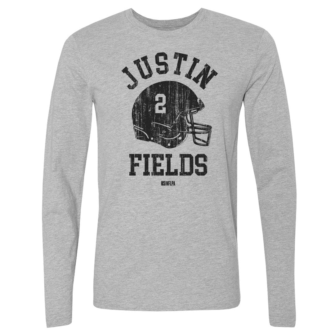 Justin Fields Men&#39;s Long Sleeve T-Shirt | 500 LEVEL