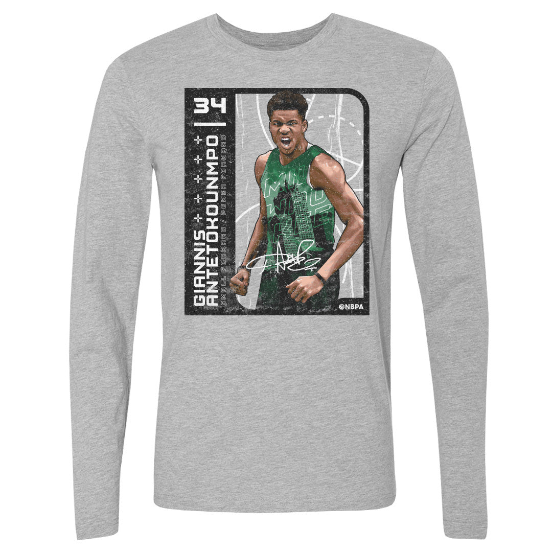 Giannis Antetokounmpo Men&#39;s Long Sleeve T-Shirt | 500 LEVEL