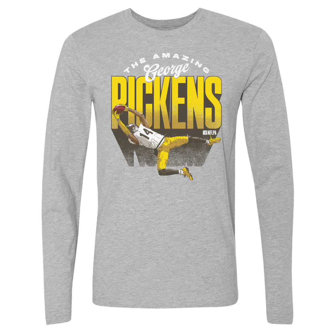 George Pickens Men&#39;s Long Sleeve T-Shirt | 500 LEVEL