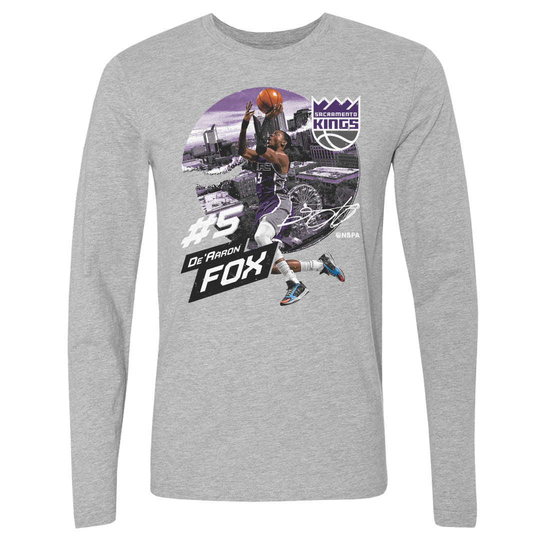 De&#39;Aaron Fox Men&#39;s Long Sleeve T-Shirt | 500 LEVEL