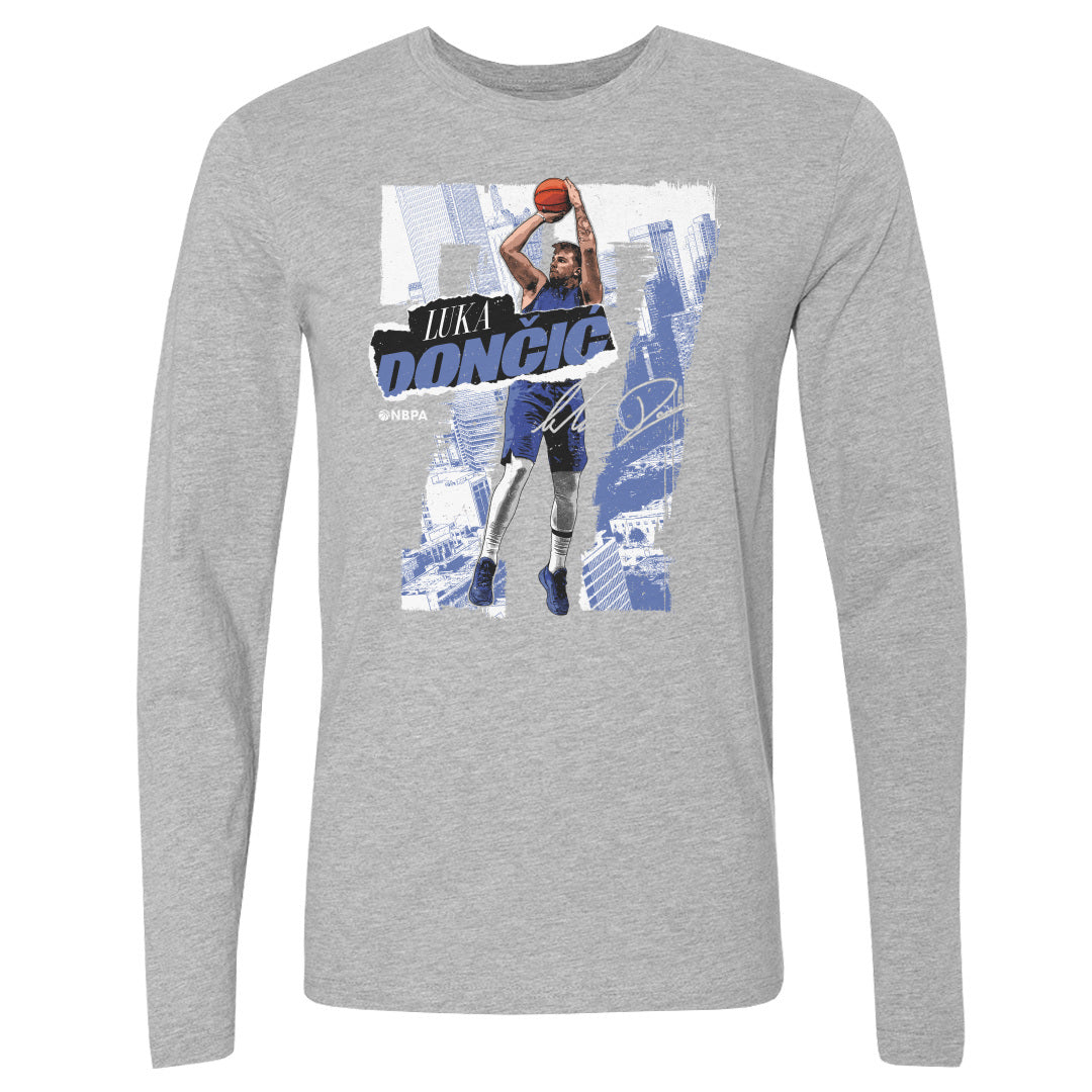 Luka Doncic Men&#39;s Long Sleeve T-Shirt | 500 LEVEL