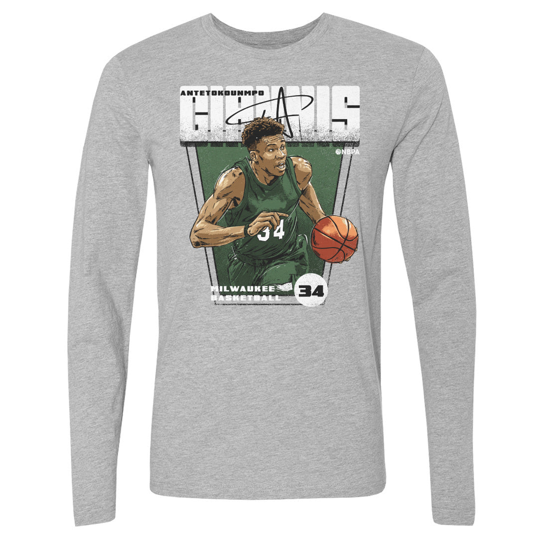 Giannis Antetokounmpo Men&#39;s Long Sleeve T-Shirt | 500 LEVEL