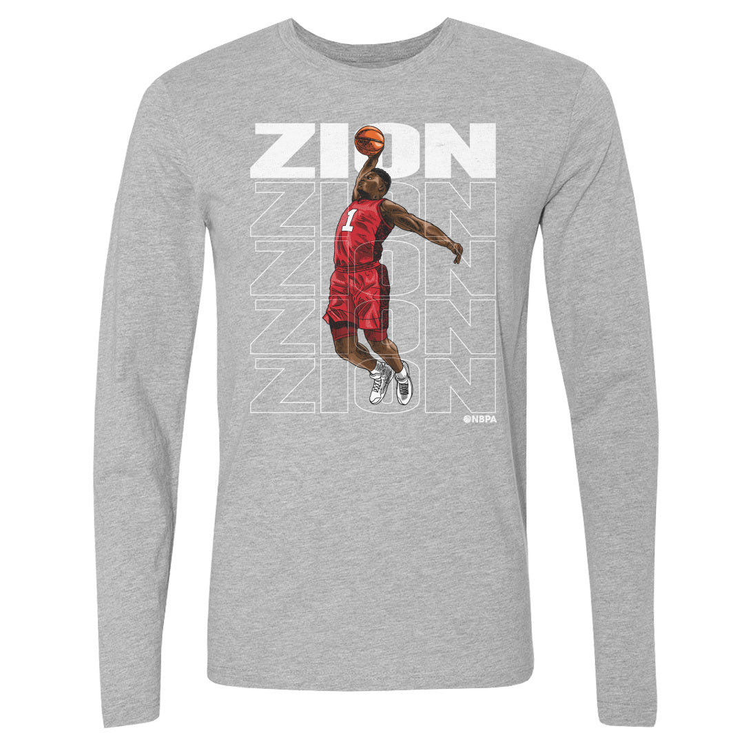 Zion Williamson Men&#39;s Long Sleeve T-Shirt | 500 LEVEL