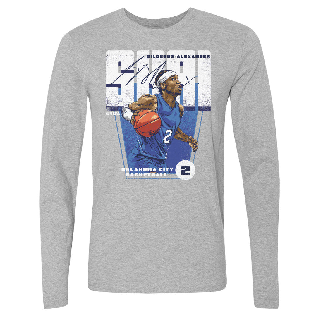 Shai Gilgeous-Alexander Men&#39;s Long Sleeve T-Shirt | 500 LEVEL