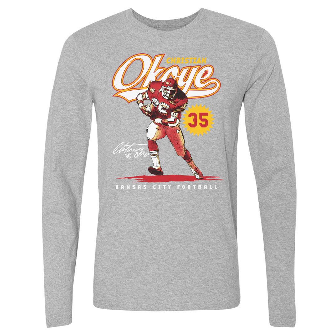 Christian Okoye Men&#39;s Long Sleeve T-Shirt | 500 LEVEL