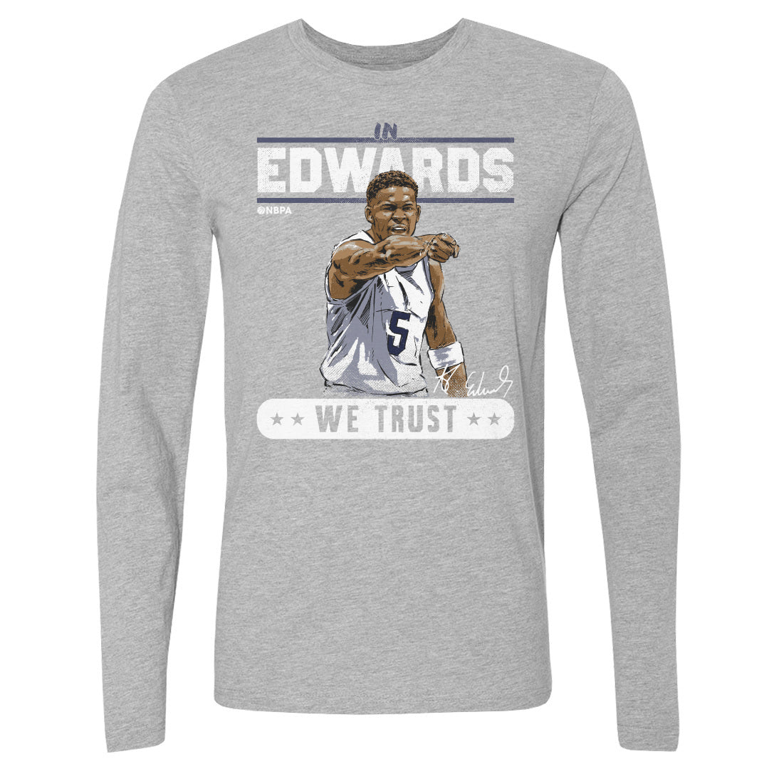 Anthony Edwards Men&#39;s Long Sleeve T-Shirt | 500 LEVEL