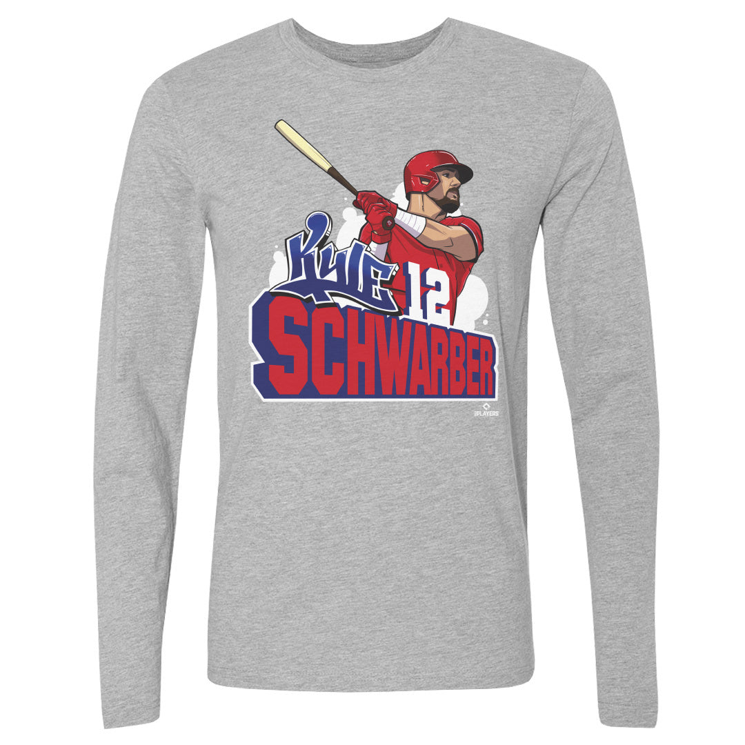 Kyle Schwarber Men&#39;s Long Sleeve T-Shirt | 500 LEVEL