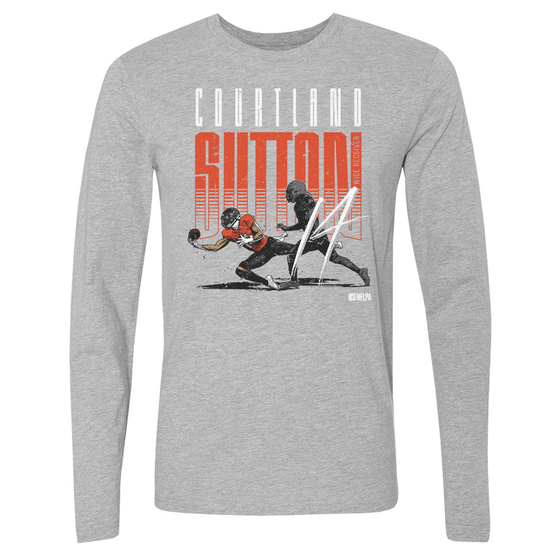 Courtland Sutton Men&#39;s Long Sleeve T-Shirt | 500 LEVEL