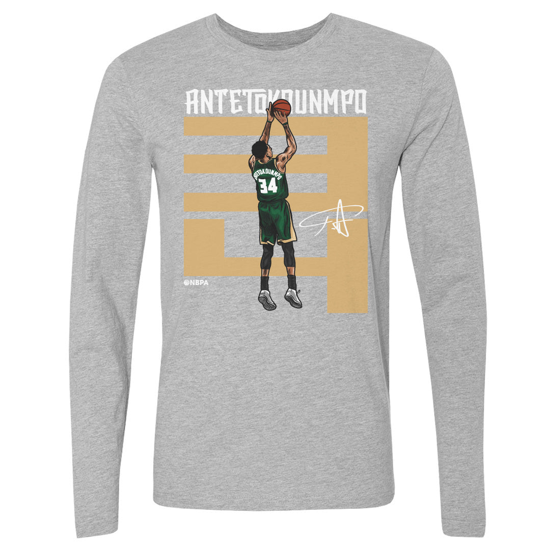 Giannis Antetokounmpo Men&#39;s Long Sleeve T-Shirt | 500 LEVEL