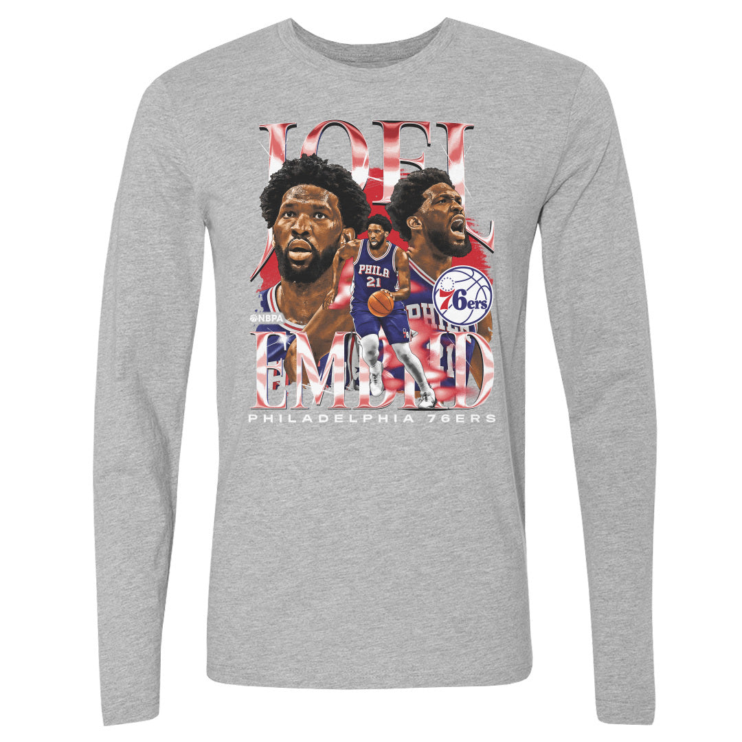 Joel Embiid Men&#39;s Long Sleeve T-Shirt | 500 LEVEL