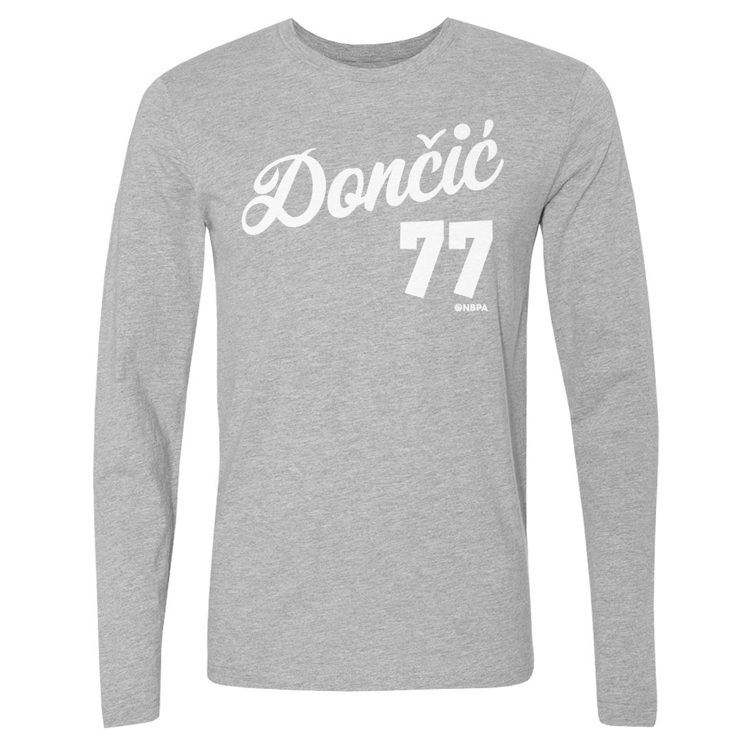 Luka Doncic Men&#39;s Long Sleeve T-Shirt | 500 LEVEL