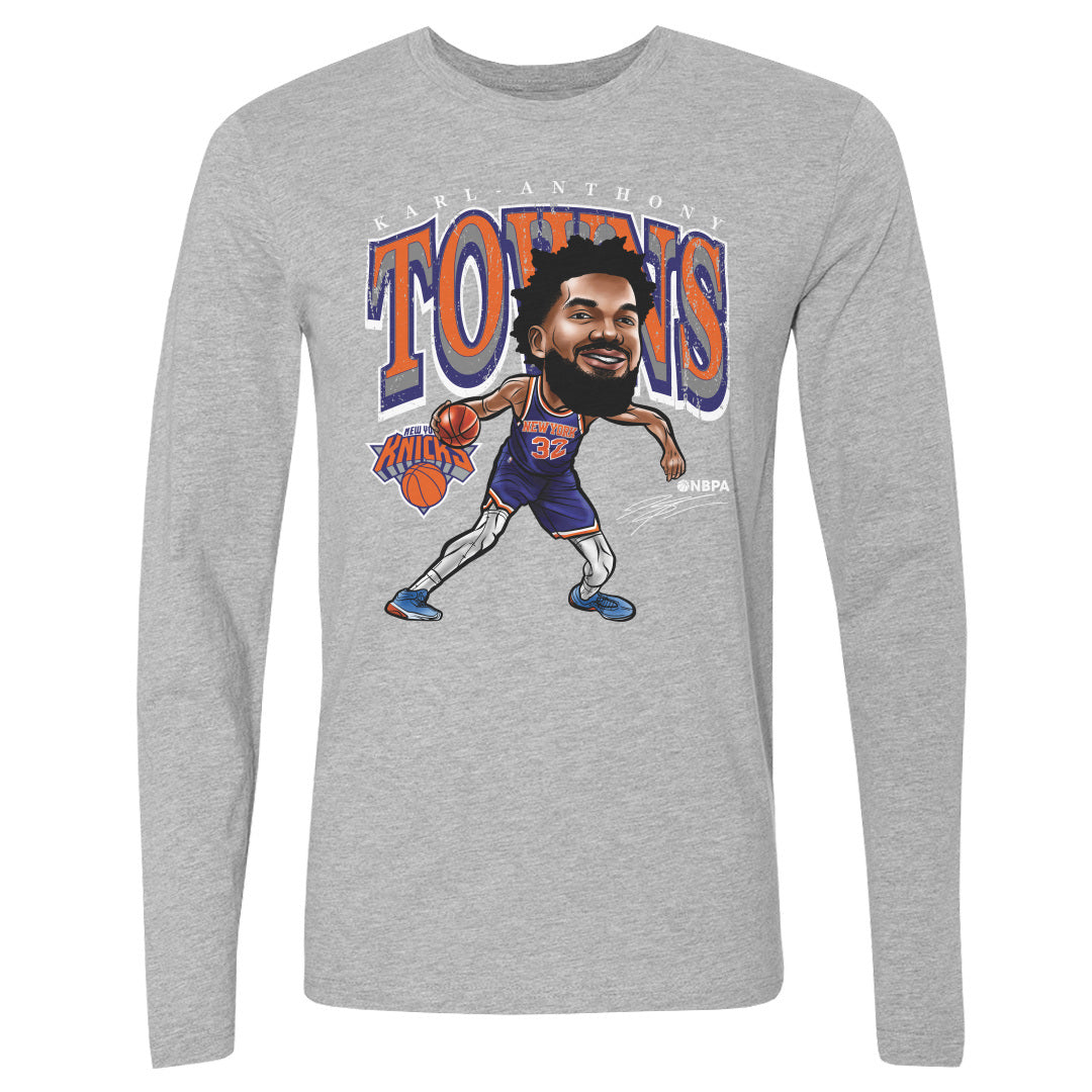 Karl-Anthony Towns Men&#39;s Long Sleeve T-Shirt | 500 LEVEL