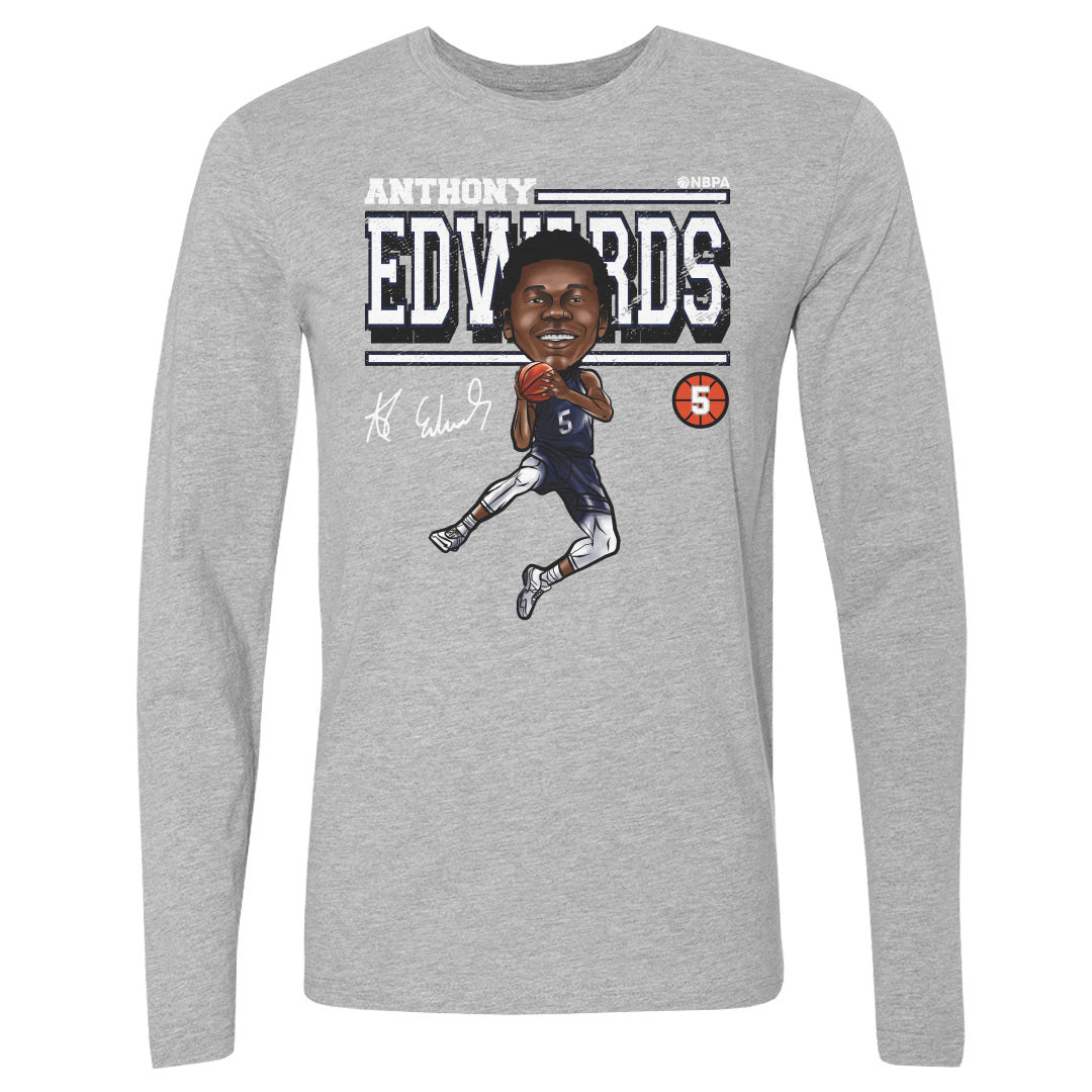 Anthony Edwards Men&#39;s Long Sleeve T-Shirt | 500 LEVEL