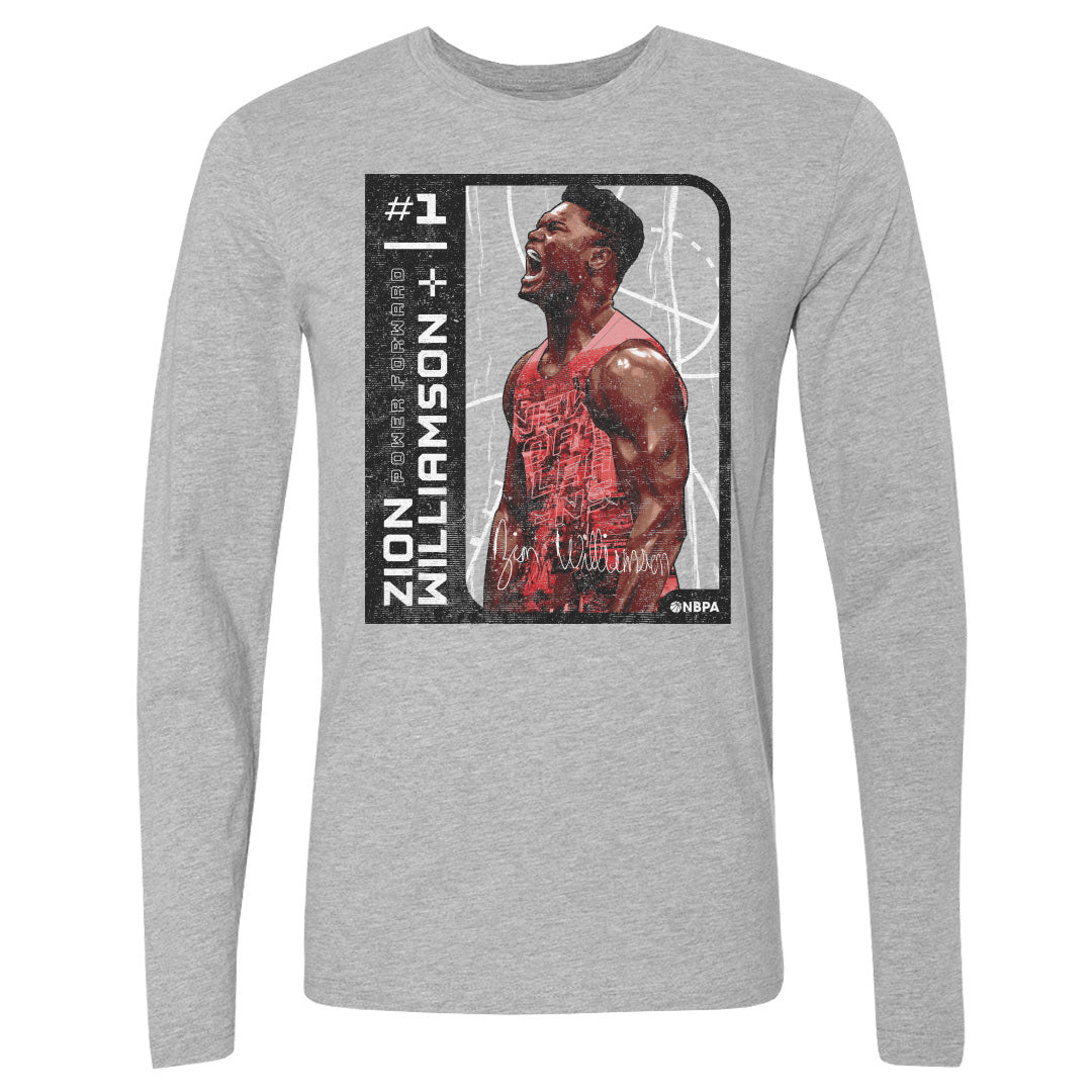 Zion Williamson Men&#39;s Long Sleeve T-Shirt | 500 LEVEL