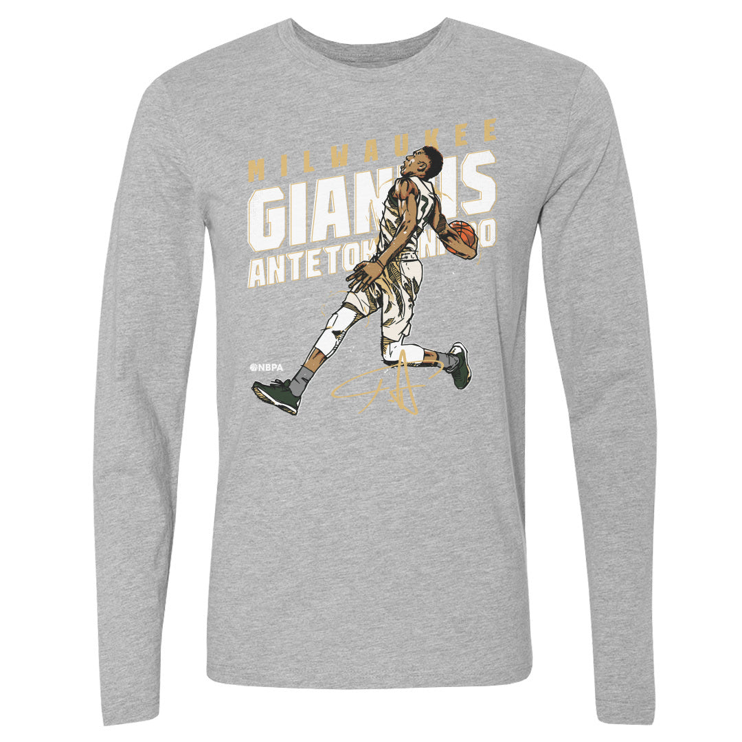 Giannis Antetokounmpo Men&#39;s Long Sleeve T-Shirt | 500 LEVEL