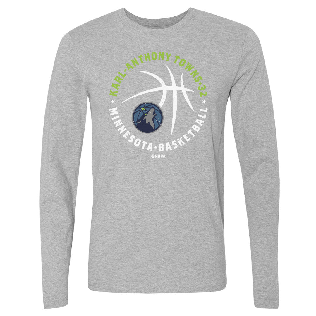 Karl-Anthony Towns Men&#39;s Long Sleeve T-Shirt | 500 LEVEL