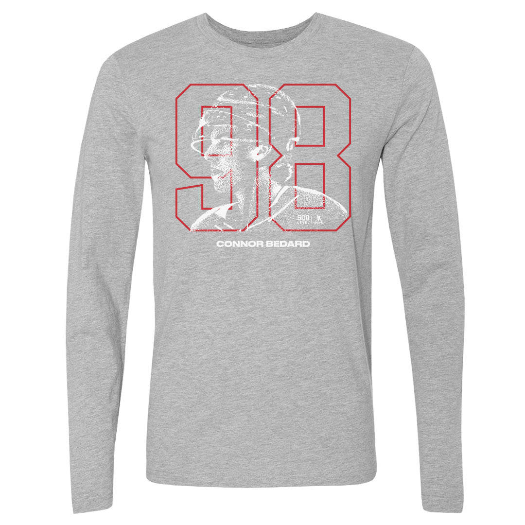 Connor Bedard Men&#39;s Long Sleeve T-Shirt | 500 LEVEL