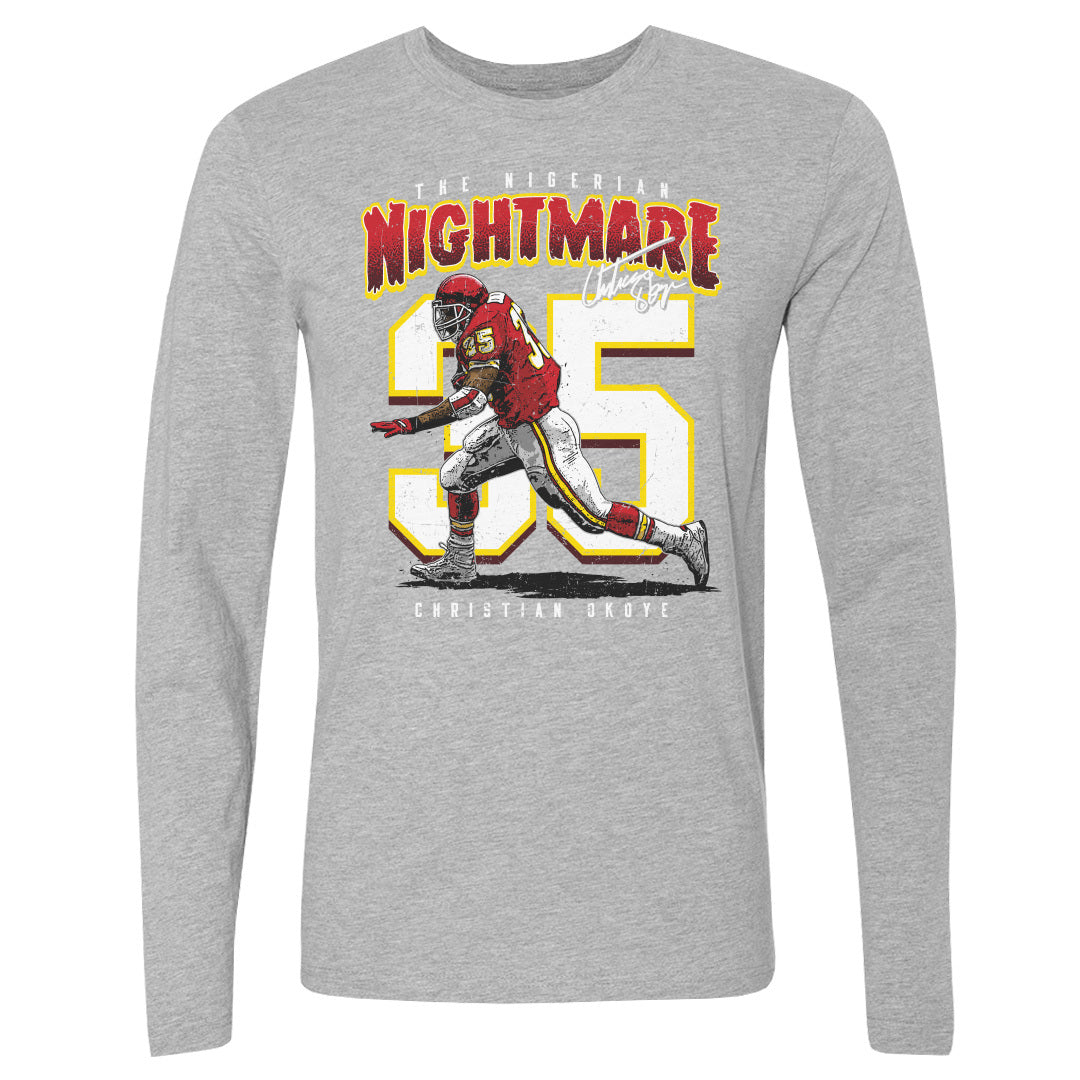 Christian Okoye Men&#39;s Long Sleeve T-Shirt | 500 LEVEL