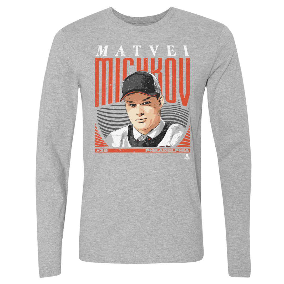 Matvei Michkov Men&#39;s Long Sleeve T-Shirt | 500 LEVEL