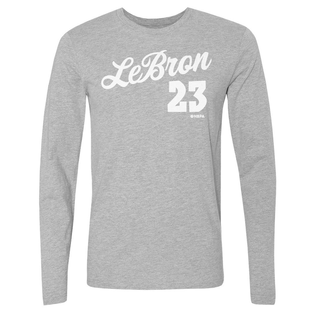 LeBron James Men&#39;s Long Sleeve T-Shirt | 500 LEVEL