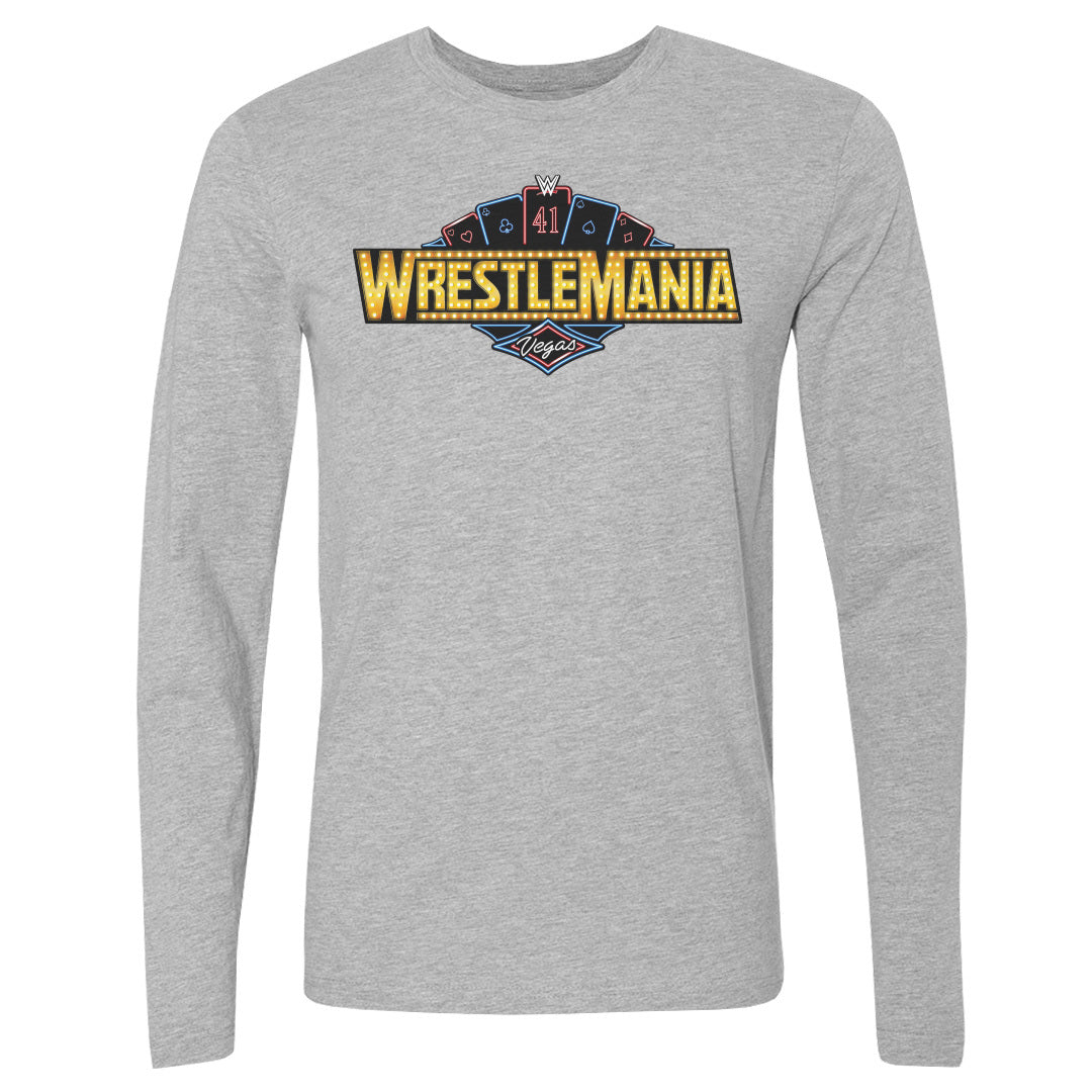 Wrestlemania Men&#39;s Long Sleeve T-Shirt | 500 LEVEL