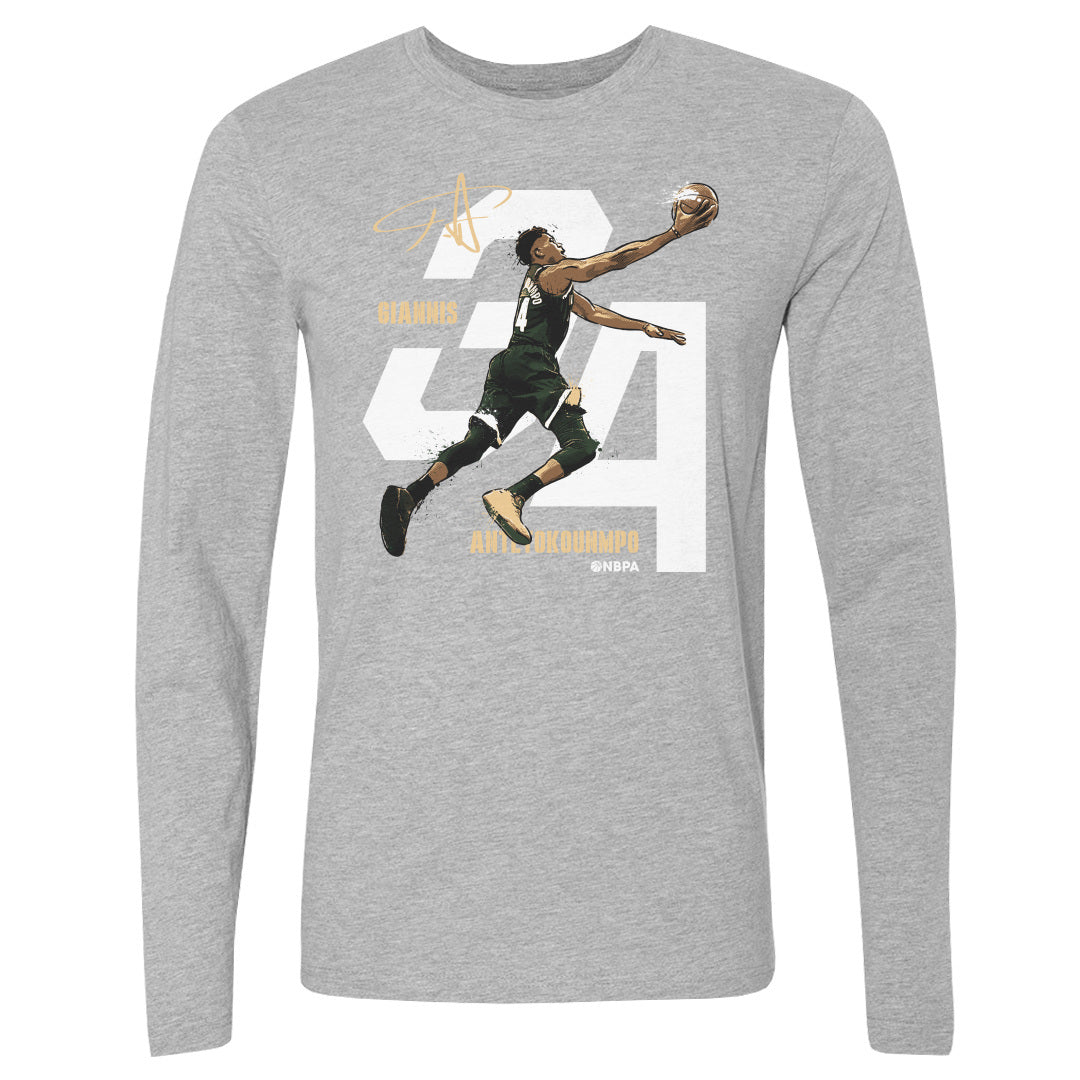 Giannis Antetokounmpo Men&#39;s Long Sleeve T-Shirt | 500 LEVEL