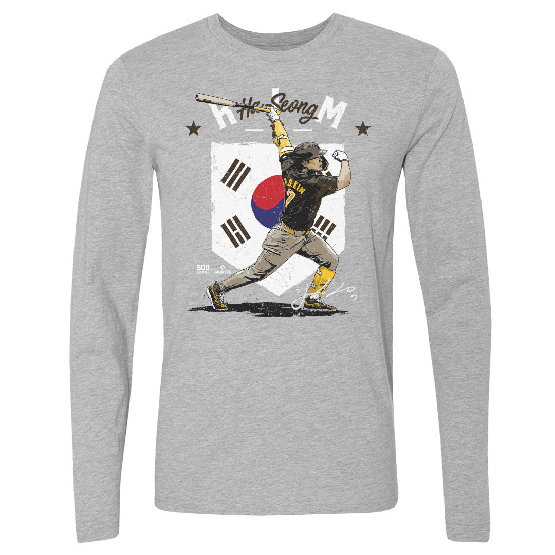 Ha-Seong Kim Men&#39;s Long Sleeve T-Shirt | 500 LEVEL