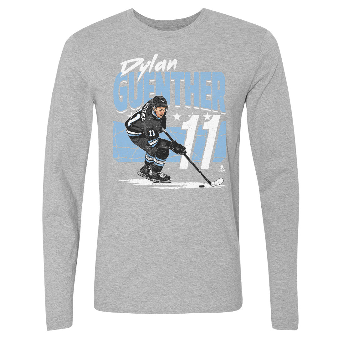 Dylan Guenther Men&#39;s Long Sleeve T-Shirt | 500 LEVEL