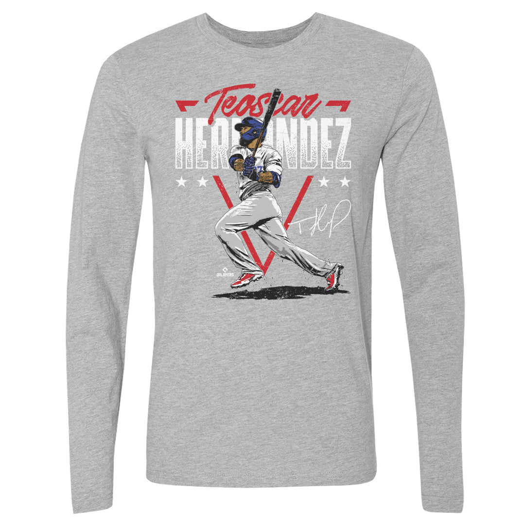 Teoscar Hernandez Men&#39;s Long Sleeve T-Shirt | 500 LEVEL