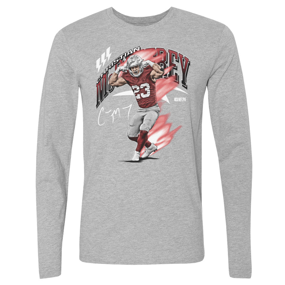 Christian McCaffrey Men&#39;s Long Sleeve T-Shirt | 500 LEVEL