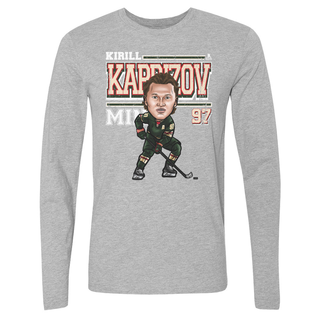 Kirill Kaprizov Men&#39;s Long Sleeve T-Shirt | 500 LEVEL