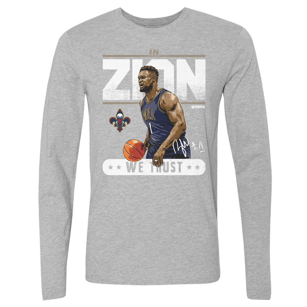 Zion Williamson Men&#39;s Long Sleeve T-Shirt | 500 LEVEL