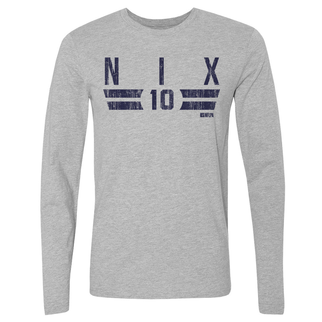 Bo Nix Men&#39;s Long Sleeve T-Shirt | 500 LEVEL