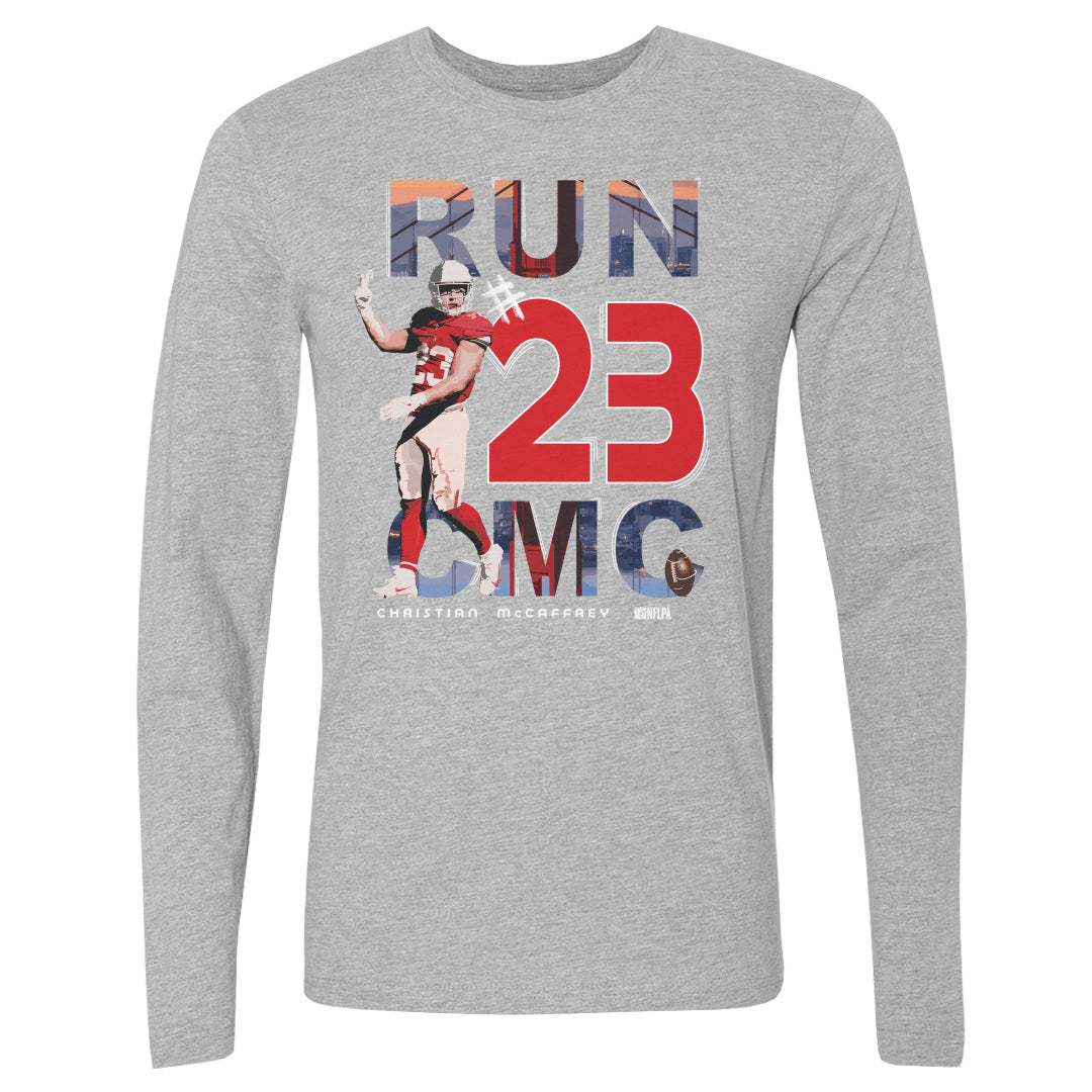 Christian McCaffrey Men&#39;s Long Sleeve T-Shirt | 500 LEVEL