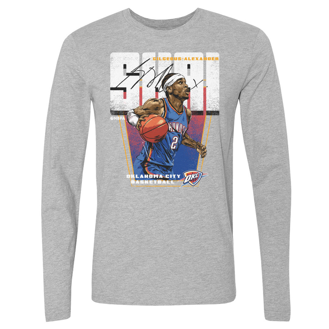 Shai Gilgeous-Alexander Men&#39;s Long Sleeve T-Shirt | 500 LEVEL